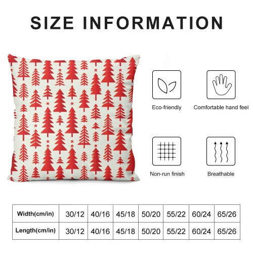 Ulloord Red Christmas pillow Covers Farmhouse Christmas Decorations Merry Christmas Tree Winter Holiday Decor Throw Cushion Case for Home Couch