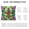 Ulloord Mardi Gras pillow Covers Spring Farmhouse Decor Truck Holiday Decorations Throw Cushion Case for Home Decorations