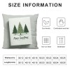 Ulloord Christmas pillow Covers Farmhouse Christmas Decorations Merry Christmas Tree Winter Holiday Decor Throw Cushion Case for Home Couch