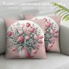 Ulloord  Spring pillow Covers Decorations Pink Throw pillowcase for Home Couch Decor