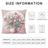 Ulloord  Spring pillow Covers Decorations Pink Throw pillowcase for Home Couch Decor