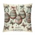 Ulloord Easter pillow Covers Eggs Throw pillows Decorative Spring Home Decor for Sofa