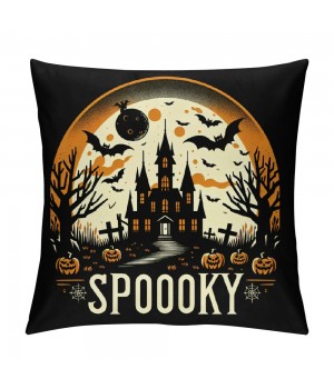 Ulloord Halloween Decor pillow Covers Halloween Decorations Farmhouse Saying Orange Black Outdoor Fall pillows Decorative Throw Cushion Case for Home Couch