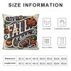 Ulloord  Fall Football Throw pillow Covers Farmhouse Autumn Home Cushion Case for Sofa Couch Polyester Linen