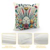 Ulloord Eggs Bunny Decorative Throw pillow Cover, Flower Outdoor pillowcase, Floral Cushion Case Home Decor