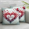 Ulloord Valentines Day pillow Covers Spring Farmhouse Decor Holiday Decorations Throw Cushion Case for Home Decorations