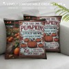 Ulloord Fall Decor pillow Covers Thanksgiving Farmhouse Decorations Orange Pumpkin Outdoor Autumn Decorative Throw Cushion Case for Home Couch