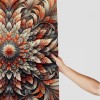 Shangniulu Boho Shower Curtain, Abstract Flowers Tender Colors,  Fabric Bathroom Decor with Hooks