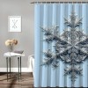 Shangniulu Shower Curtain, Retro Minimal Symmetrical Printing Shower Curtain,  Fabric Bathroom Decor with Hooks