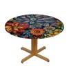 Shangniulu Boho Round Table cover, Waterproof and Spill-Proof Washable Polyester Table, Great for Buffet Tables, Parties, Holiday Dinners and More