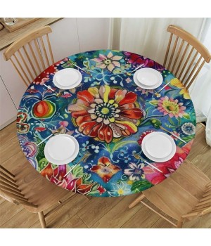 Shangniulu Boho Round Table cover, Suitable for Polyester Reception Banquet Event Kitchen Dining