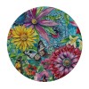 Shangniulu Boho Floral Round Table cover, Waterproof and Spill-Proof Washable Polyester Table, Suitable for Wedding Party Polyester Reception Banquet Event Kitchen Dining