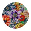 Shangniulu Boho Round Table cover, Beautiful Flowers &amp; Leaves Colorful Print, Great for Buffet Tables, Parties, Holiday Dinners and More