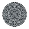 Shangniulu  Round Table Fitted Table Cover with Elastic Edged Retro Boho Indian Mandala Waterproof Table  for Party Kitchen Dining Indoor Outdoor Table