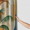 Shangniulu  Beautiful Floral Shower Curtain for Your Bathroom - Stylish Green Plant Shower Curtain for Bathroom Partitions, Decoration