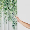 Shangniulu Beautiful Floral Shower Curtain for Your Bathroom - Stylish Green Plant Shower Curtain for Bathroom Partitions, Decoration