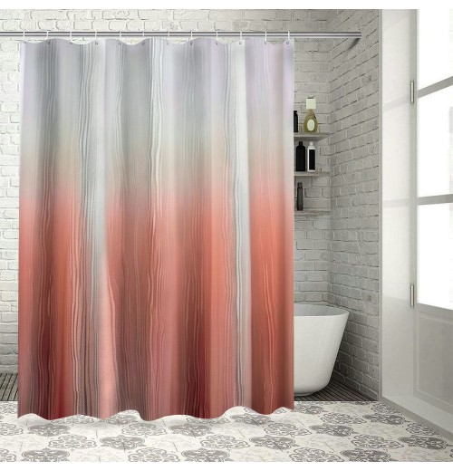 Shangniulu Pink Shower Curtain, Shower Curtains for Bathroom, Waterproof Shower Curtains Comes with Hooks