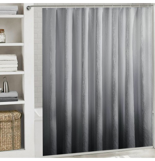 Shangniulu Grey Shower Curtain, Washable Shower Curtains for Bathroom, Waterproof Shower Curtains Comes with Hooks