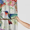 Shangniulu Hummingbird Shower Curtain for Bathroom with Hooks, Polyester Fabric Shower Curtain Set Waterproof Bath Curtain Home Spring Summer Bath Curtain