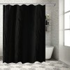 Shangniulu Black Shower Curtain, Shower Curtains for Bathroom, Waterproof Shower Curtains Comes with Hooks