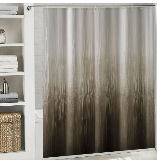 Shangniulu Brown Shower Curtain, Washable Shower Curtains for Bathroom, Waterproof Shower Curtains Comes with Hooks