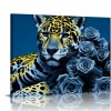 QKZF Animal Canvas Wall Art Animal Picture Prints on Canvas Huge for Modern Home Office Bathroom Kid Boy Room Decor