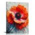 QKZF Canvas Wall Art for Living Room, Canvas Wall Art Oil Painting Floral Artwork Modern Flower Pictures Wall Decor Framed Bathroom Bedroom Home Office Decor (s)