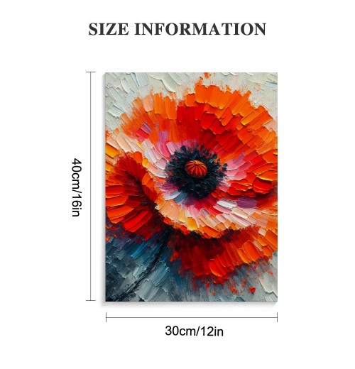 QKZF Canvas Wall Art for Living Room, Canvas Wall Art Oil Painting Floral Artwork Modern Flower Pictures Wall Decor Framed Bathroom Bedroom Home Office Decor (s)