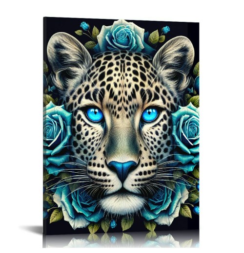 QKZF Canvas Wall Art and Wall Decor Captivating Close-up of 's Face Perfect Modern Home Decor for Living Room Home Bedroom Decoration