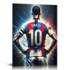 QKZF Soccer Picture Poster Canvas Wall Art Decor Poster And Wall Art Picture Print Modern Family Bedroom Decor Posters