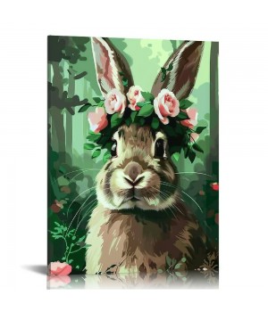 QKZF Canvas Print Wall Art Decor, Rabbit Wall Art Print, Print Wall Decor, Suitable For Office Study Wall Decoration