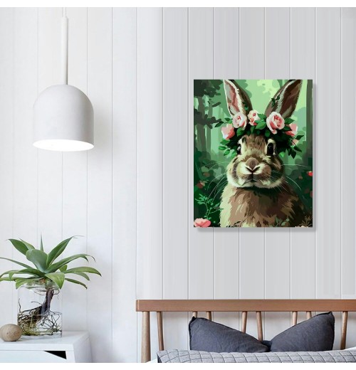 QKZF Canvas Print Wall Art Decor, Rabbit Wall Art Print, Print Wall Decor, Suitable For Office Study Wall Decoration