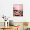 QKZF Canvas Wall Art Red Modern Abstract Landscape Wall Art Decor for Living Room Bedroom Dining Room Farm Office