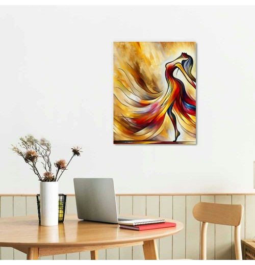 QKZF Canvas Wall Art Ballet Dancers Abstract Canvas Wall Art for Wall Decor Modern Canvas Wall Art for Home &amp; office Decoration