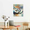 QKZF Textured 3D Wall Art Colorful Oil Paintings Abstract Canvas Wall Art for Home Decorations