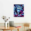 QKZF Canvas Wall Art,Fantasy Leopard Print Canvas Painting for Bedroom Living Room Kitchen Bathroom Corridor Dining Room Hotel Decor