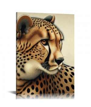 QKZF Canvas Prints Wildlife Animal Wall Art Pictures Artwork for Bathroom Bedroom Office Living Room Paintings Decorations Ready to Hang