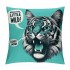 PHYHOO Release Your Little Wild Slogan with Soft Throw pillow Covers Cushion Cover Decor for Sofa Couch Bed Cat Lover Gifts, Cat pillow Cover