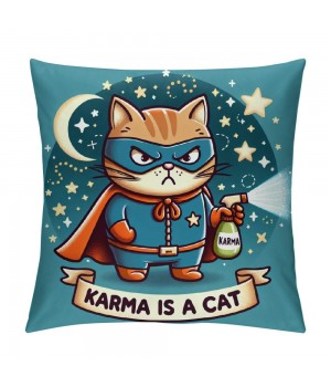 PHYHOO Cute Cat Throw pillow Covers Inspired Music Lover Gifts Fan Singer Merch for Women Cat Mom Teacher pillow Covers Home Office Couch Sofa Bed Living Room Decor