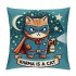 PHYHOO Cute Cat Throw pillow Covers Inspired Music Lover Gifts Fan Singer Merch for Women Cat Mom Teacher pillow Covers Home Office Couch Sofa Bed Living Room Decor