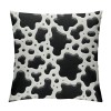 PHYHOO Short Plush pillow Covers,Cow Print Pattern Double-Sided Print Square Cushion Cases for Sofa Bedroom Car Decorative