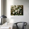 QKZF Canvas Wall Art for Living Room Decor, Vintage Floral Painting Wall Art Prints Rustic Farmhouse Bedroom Bathroom Decor