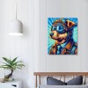 QKZF Canvas Wall Art,Dog Looking Out Print Canvas Painting for Bedroom Living Room Kitchen Bathroom Corridor Dining Room Hotel Decor