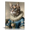 QKZF Canvas Wall Art,Cat In Oil Painting Print Canvas Painting for Bedroom Living Room Kitchen Bathroom Corridor Dining Room Hotel Decor