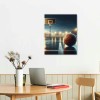 QKZF Canvas Wall Art,Basketball Court Print Canvas Painting for Bedroom Living Room Kitchen Bathroom Corridor Dining Room Hotel Decor