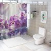 Shangniulu Printed Shower Curtain, Bathroom Decorative Partition Curtain, Modern Waterproof Fabric Shower Curtain With Hooks