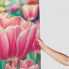 Shangniulu Modern Style Printed Shower Curtain, Waterproof With Hooks, Romantic Floral Bathroom Decoration Shower Curtain