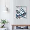 QKZF Plum Bossom Canvas Wall Art for Living Room, Chinese Style Wall Art Hanging Pictures Modern Floral Artwork Poster for Bedroom Bathroom Home Office Decor