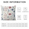 PHYHOO  Floral Throw pillow Cover 18"X18" Wildflower Throw pillowcase for Home Decor