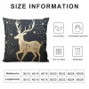 PHYHOO Winter Snowflake Xmas Trees Throw pillow Covers Merry Christmas Holiday Baby it’s Cold Outside Quote Words pillowcase Super Soft Cushion Case Cover 18”x18”